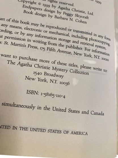 Agatha Christie Mystery Collection Bantam Leatherette The Unexpected Guest 1980s