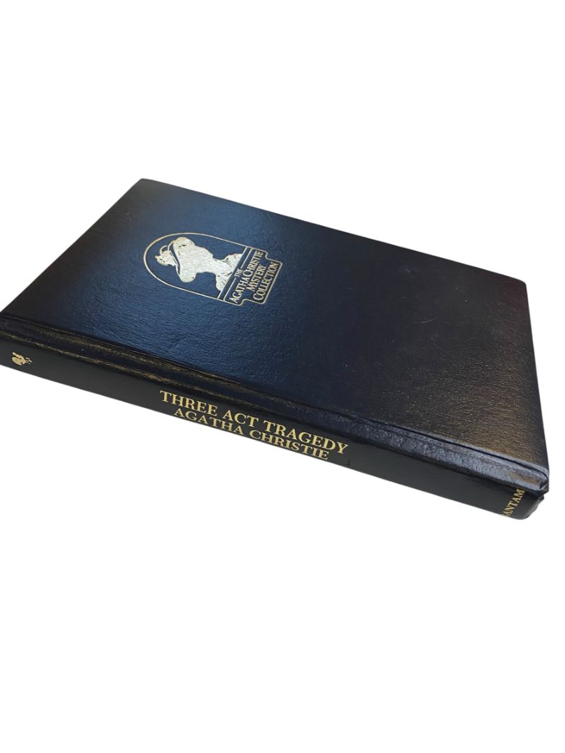 Agatha Christie Mystery Collection Bantam Leatherette Three Act Tragedy 1980s