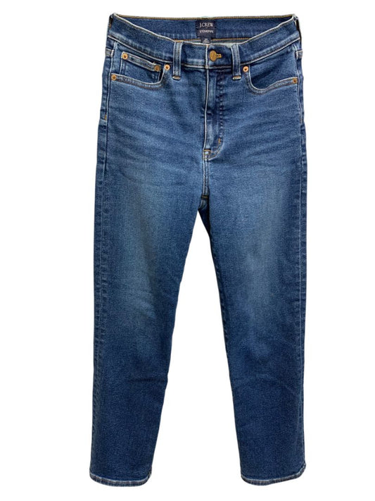 Size 25 J.Crew Womens Stovepipe Jeans Denim Straight Leg #BT025