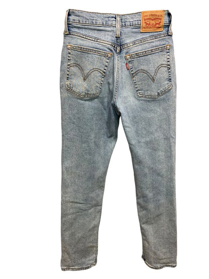 Size 25 Levis Wedgie Straight Leg Womens Distressed Jeans Buttonfly