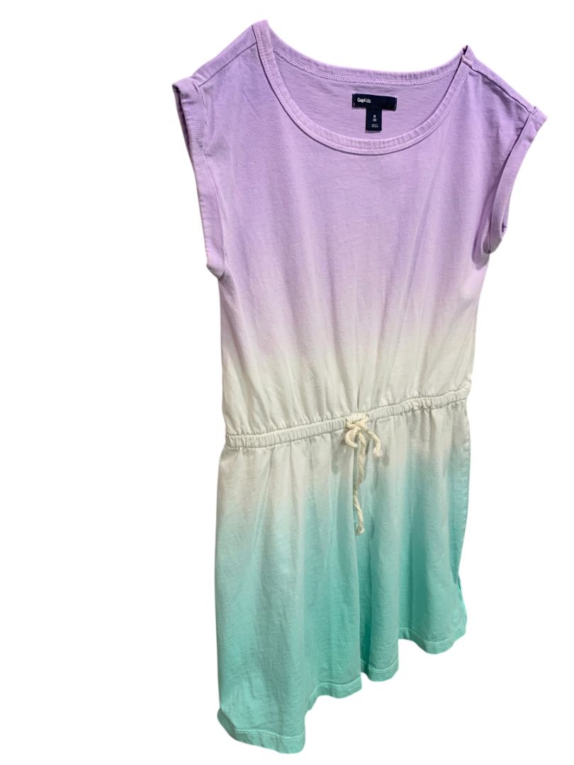 Medium (8) Gap Kids Cotton Jersey Knit Sundress Elastic Drawstring Waist Pastel