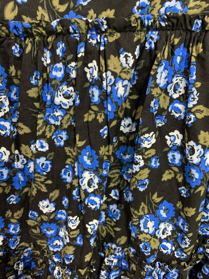 4T Baby Gap Toddler Floral Puff Sleeve Dress Blue Cotton