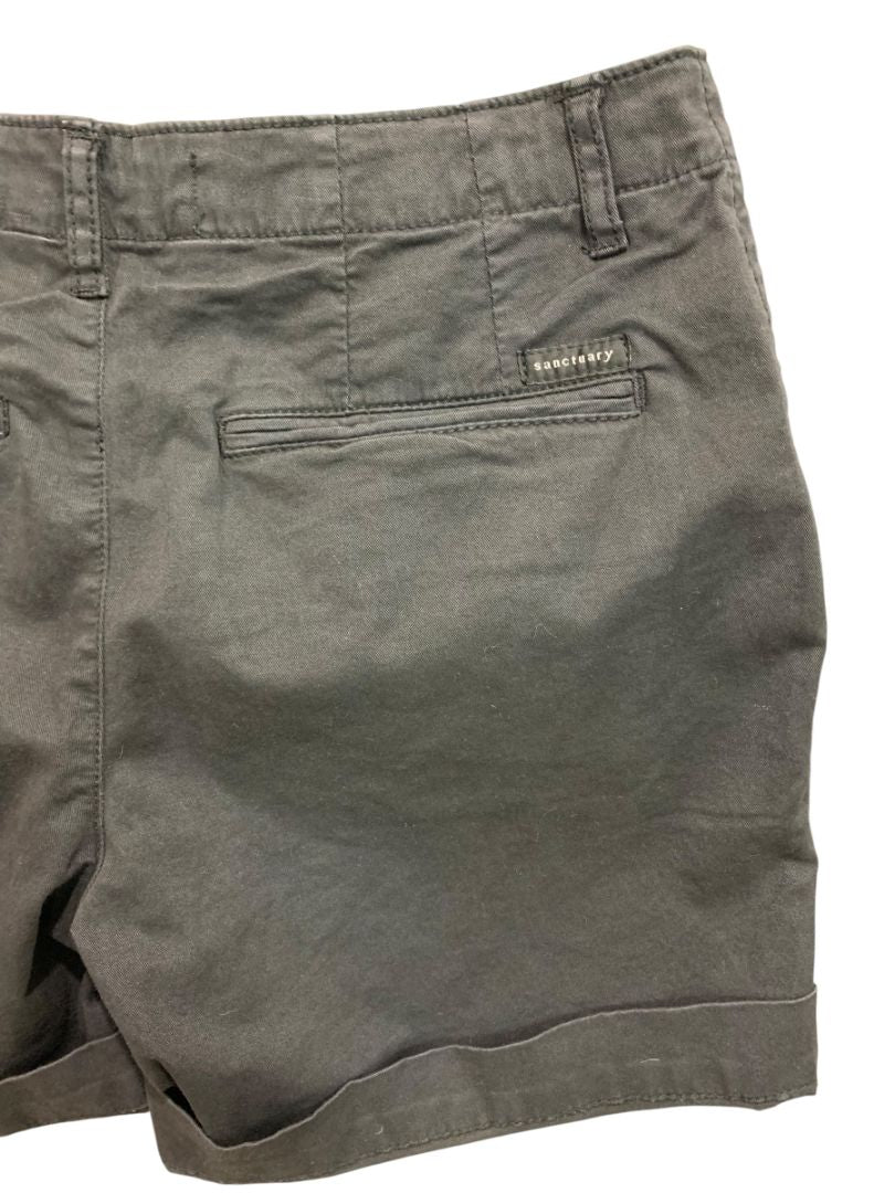 Size 24 Sanctuary Womens Black Chino Style Shorts