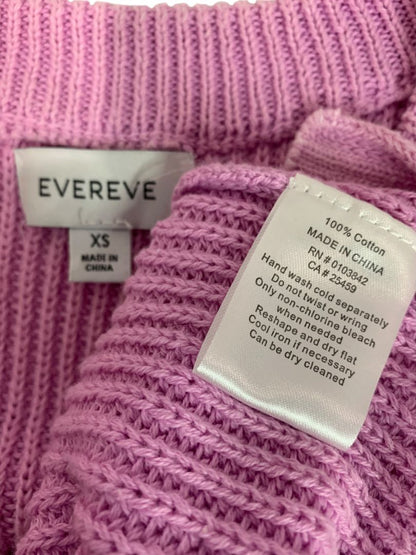 Size XS Evereve Womens Sleeveless Sweater Mauve Scoop Neck