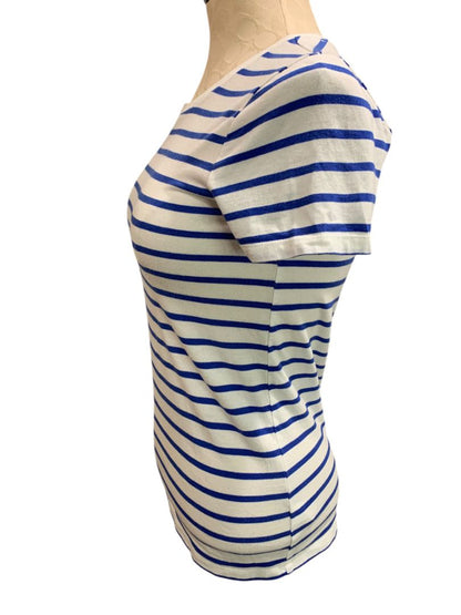 Size XS Gap Favorite Tee Womens Striped Blue White Tshirt