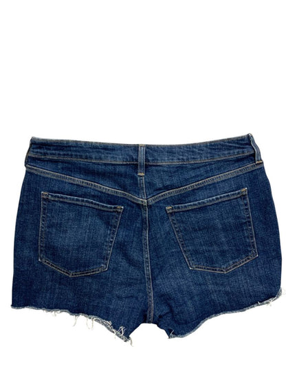 Size 14 Old Navy High-Rise OG Straight Womens Jean Shorts Cut Off Denim