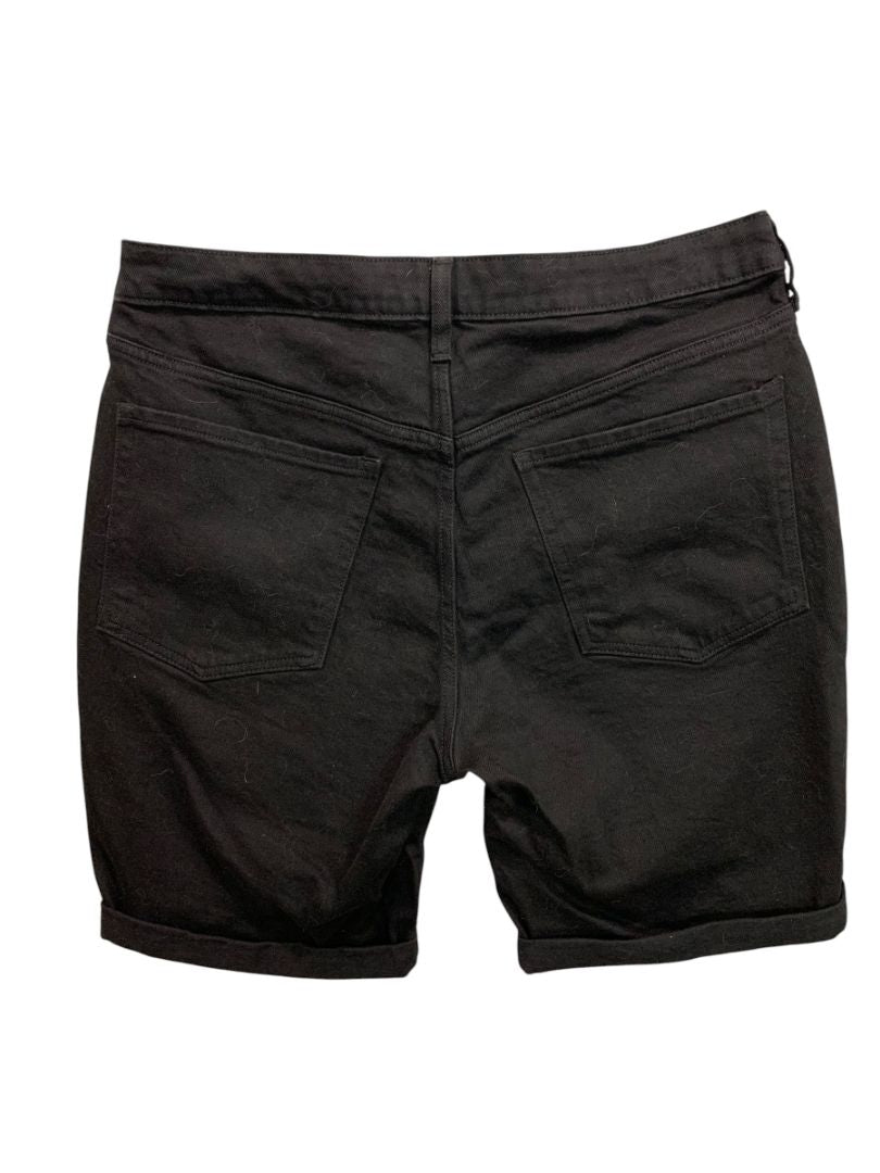 Size 14 Old Navy Womens Black Jean Shorts High-Rise O.G. Straight