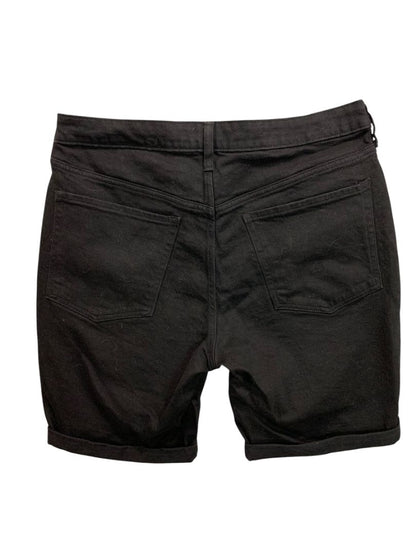 Size 14 Old Navy Womens Black Jean Shorts High-Rise O.G. Straight