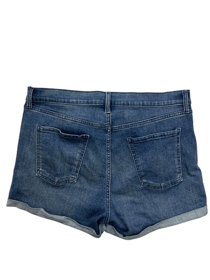 Size 14 Old Navy Womens Blue Jean Shorts Mid-Rise Wow Denim