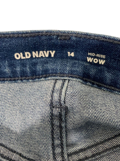 Size 14 Old Navy Womens Blue Jean Shorts Mid-Rise Wow Denim