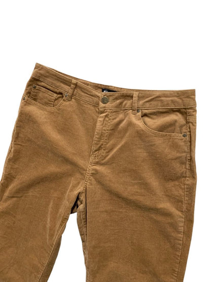 Size 14 Jones New York Womens Brown Corduroy Pants Straight Leg