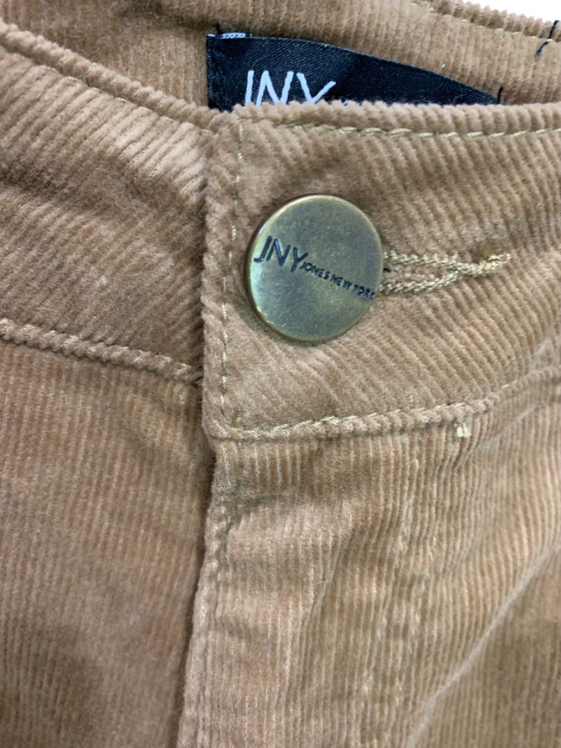 Size 14 Jones New York Womens Brown Corduroy Pants Straight Leg