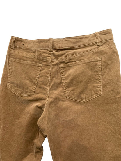 Size 14 Jones New York Womens Brown Corduroy Pants Straight Leg