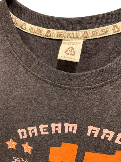 Medium Recycled Threads New Racing Tshirt 13 Gray Orange Mens