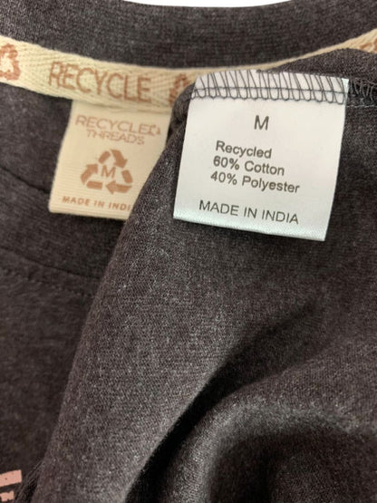 Medium Recycled Threads New Racing Tshirt 13 Gray Orange Mens