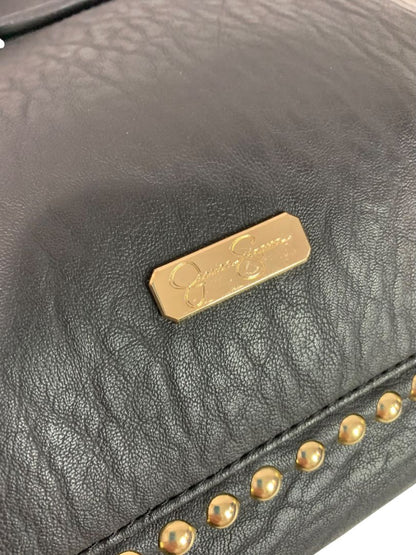 Jessica Simpson Faux Leather Shoulder Bag Goldtone Hardware Camille 4 Poster