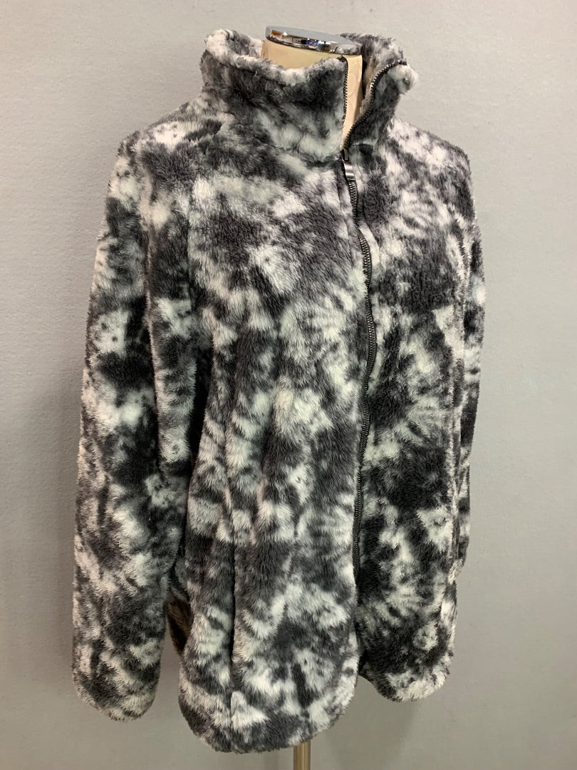 Size XXL ZeroXposur Womens Fleece Zip Up Jacket Gray Soft