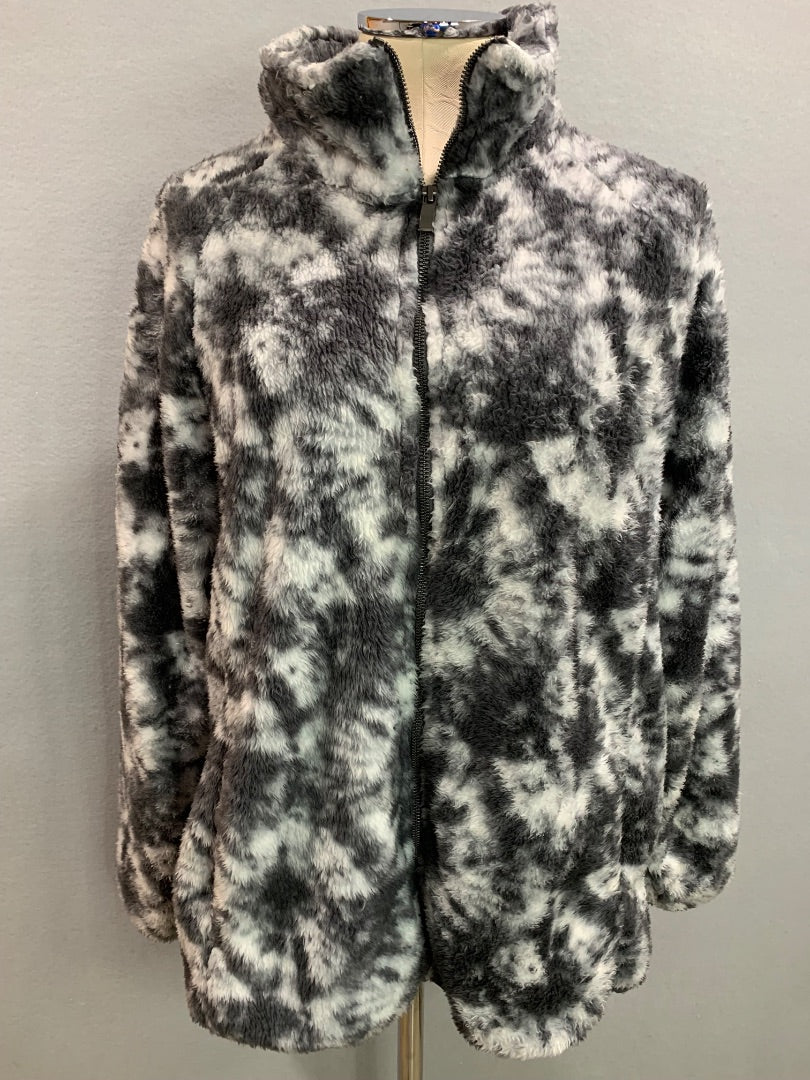 Size XXL ZeroXposur Womens Fleece Zip Up Jacket Gray Soft