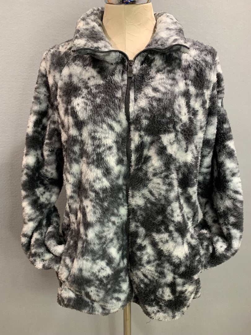 Size XXL ZeroXposur Womens Fleece Zip Up Jacket Gray Soft