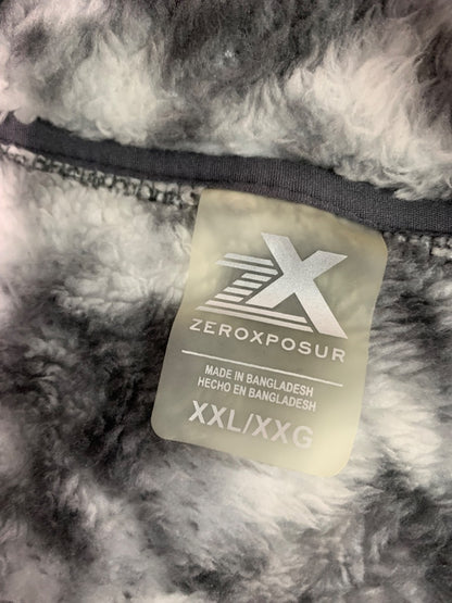 Size XXL ZeroXposur Womens Fleece Zip Up Jacket Gray Soft