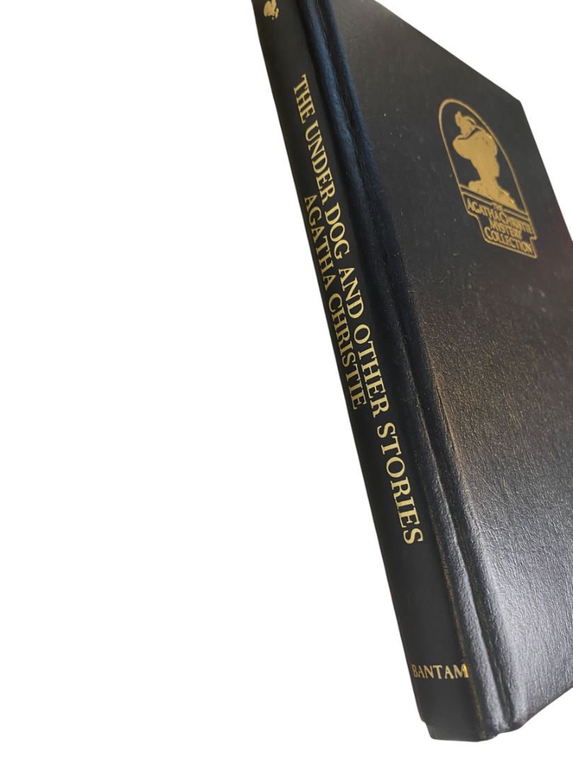 Agatha Christie Mystery Collection Bantam Leatherette The Under Dog and Other Stories 1980s