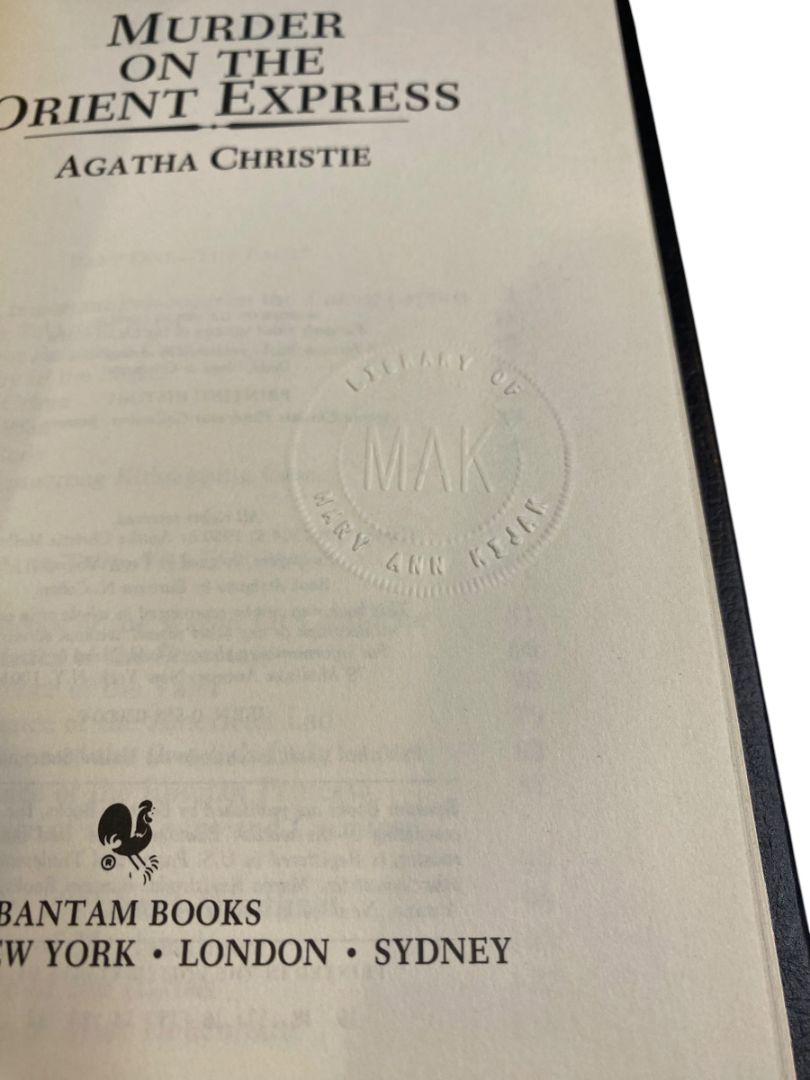 Agatha Christie Mystery Collection Bantam Leatherette Murder on the Orient Express 1980s