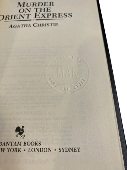Agatha Christie Mystery Collection Bantam Leatherette Murder on the Orient Express 1980s