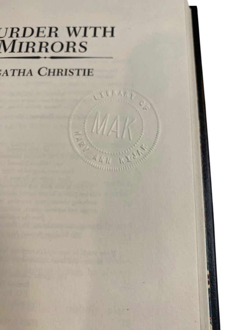 Agatha Christie Mystery Collection Bantam Leatherette Murder with Mirrors 1980s