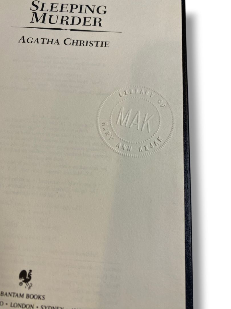 Agatha Christie Mystery Collection Bantam Leatherette Sleeping Murder 1980s