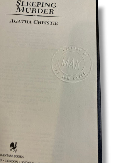 Agatha Christie Mystery Collection Bantam Leatherette Sleeping Murder 1980s