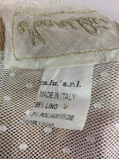 Small Marilu Demetra Linen Blend Dress Festival Boho Made in Italy