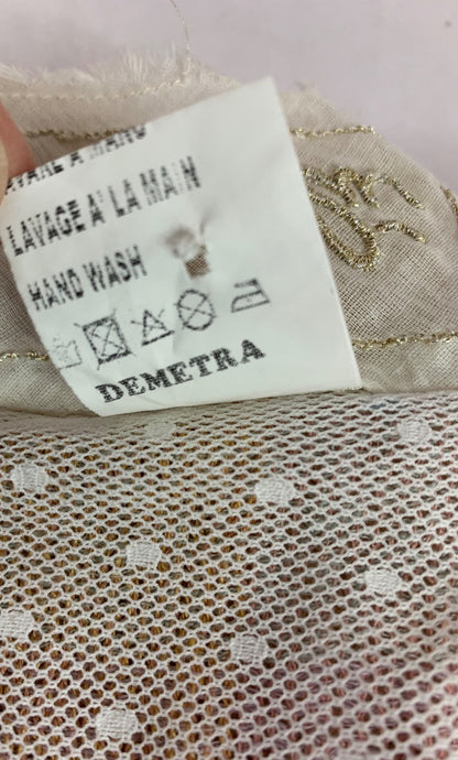 Small Marilu Demetra Linen Blend Dress Festival Boho Made in Italy