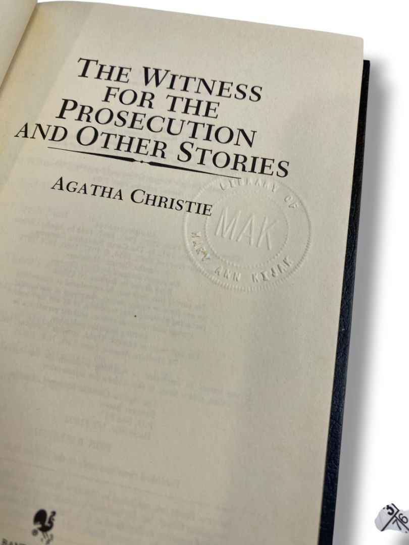 Agatha Christie Mystery Collection Bantam Leatherette The Witness for the Prosecution 1980s
