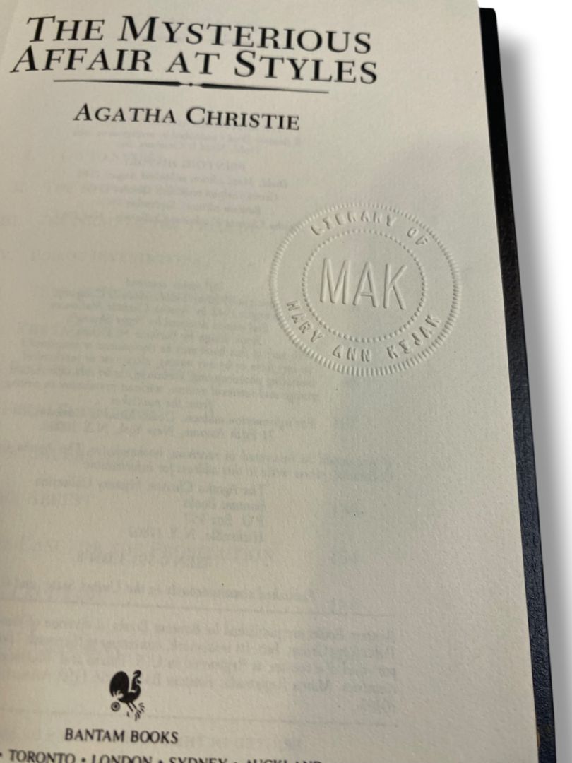 Agatha Christie Mystery Collection Bantam Leatherette The Mysterious Affair at Styles 1980s