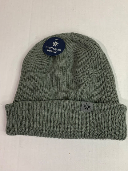 New Britt's Knits Mens Craftsman Beanie Hat Gray One Size