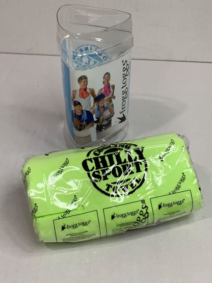 Frogg Toggs Cooling Towel New Sealed UPF 50+ Neon