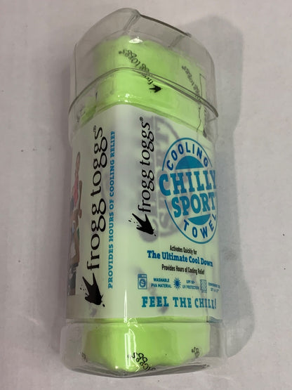 Frogg Toggs Cooling Towel New Sealed UPF 50+ Neon