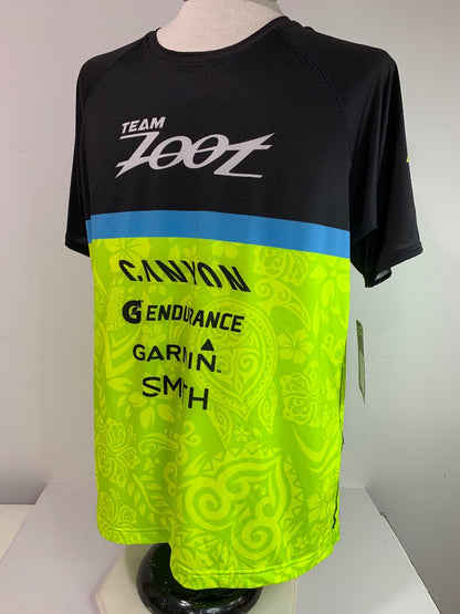 Size XL Zoot New Mens Custom Runnig Tshirt Neon Colorblock