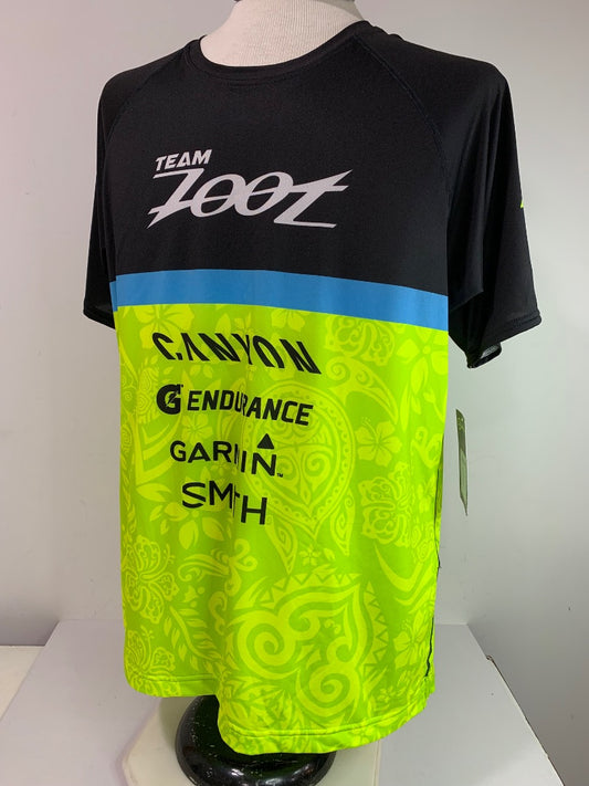 Size XL Zoot New Mens Custom Runnig Tshirt Neon Colorblock