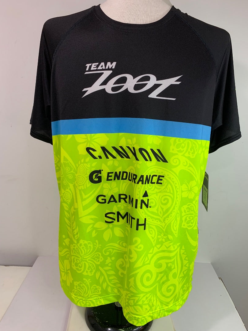 Size XL Zoot New Mens Custom Runnig Tshirt Neon Colorblock