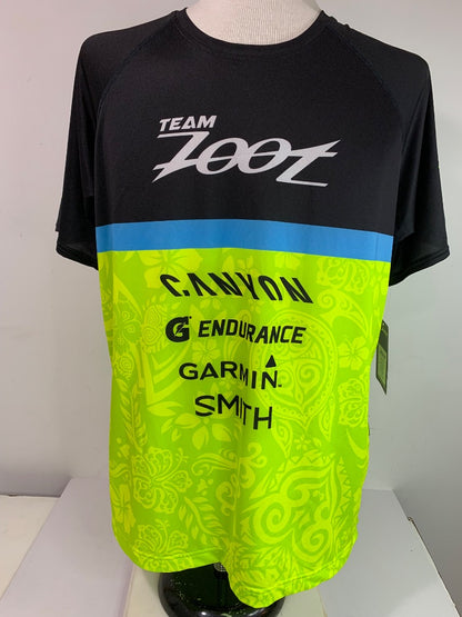 Size XL Zoot New Mens Custom Runnig Tshirt Neon Colorblock