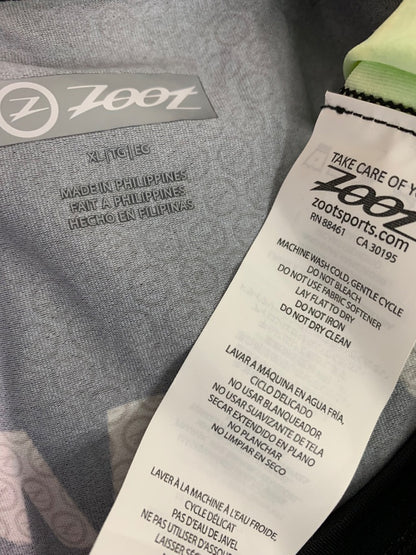 Size XL Zoot New Mens Custom Runnig Tshirt Neon Colorblock