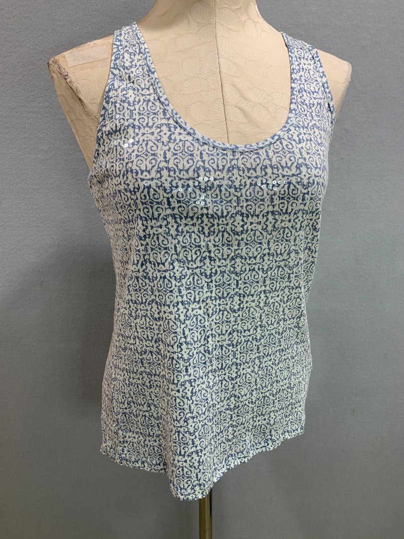Small J.Crew Womens Sequin Patterned Tank Top Shirt #67688