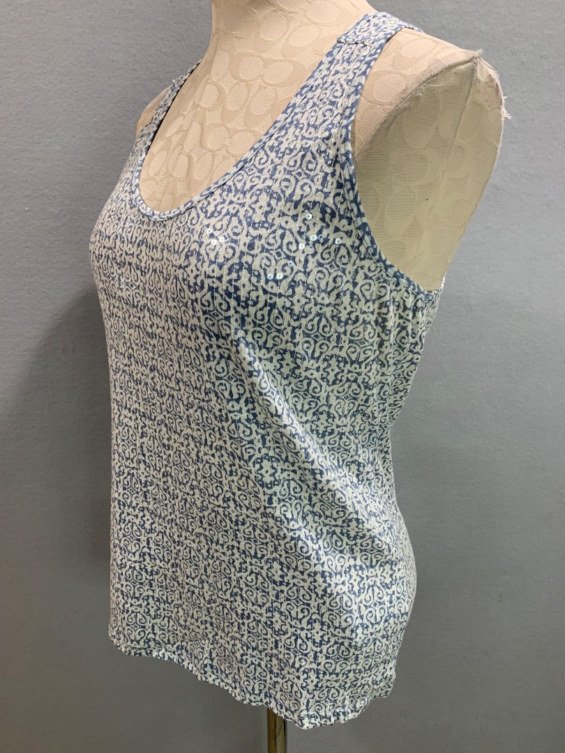 Small J.Crew Womens Sequin Patterned Tank Top Shirt #67688