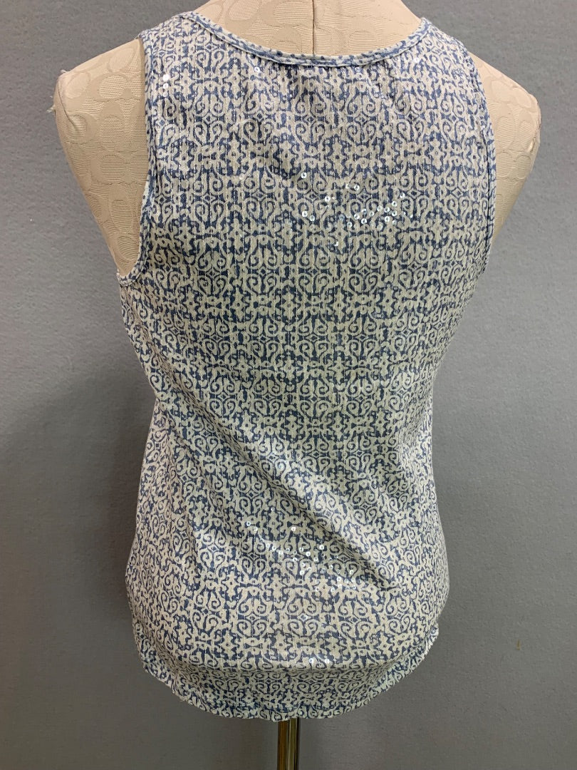 Small J.Crew Womens Sequin Patterned Tank Top Shirt #67688