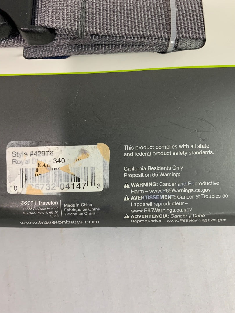 Travelon New Top Zip Waist Pack Travel Royal Blue Style 42976