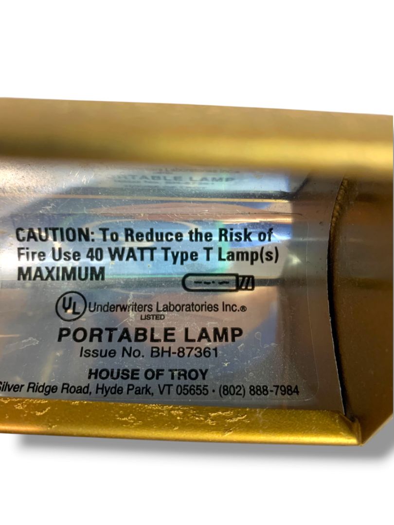 House of Troy T9-2 Gold 9 Inch Adjustable Picture Light Plug In