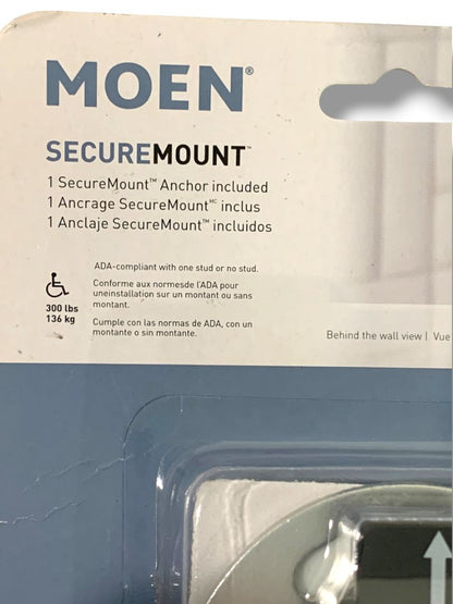 Moen SecureMount Grab Bar Anchor SMA1000 Stainless Steel 2 Pack SMA1005CH