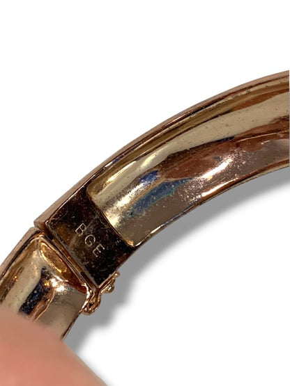 Thomas Kinkade Pools of Serenity Wellness Bangle Bracelet Copper Multicolor
