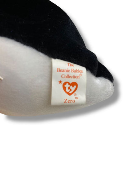 1998 Ty Beanie Baby Penguin Zero Santa Hat Tags 6.5" Plush